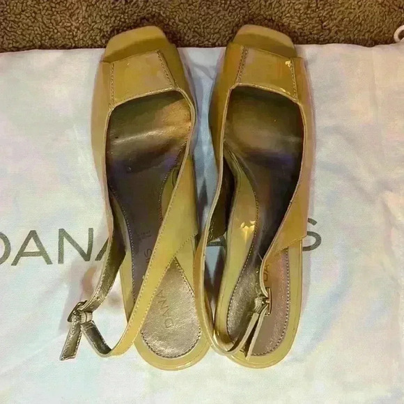 Dana Davis Womens Meadow Open toe Pump Slingback Heels Sandal Neutral 9.5 - Picture 4 of 6